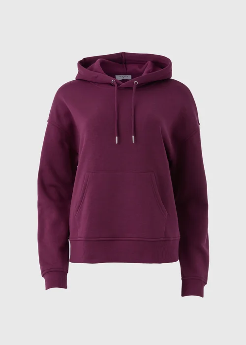 Burgundy Basic Hoodie - S Image 5