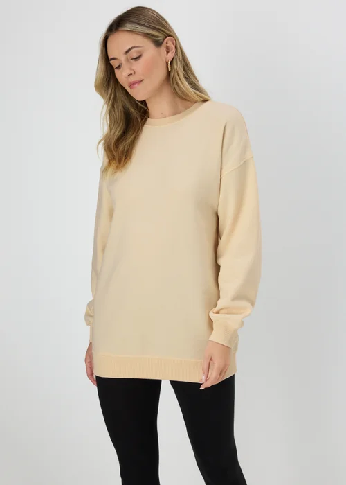 Cream Longline Sweatshirt - S Image 4