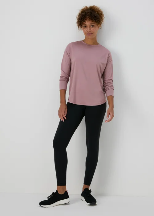 Souluxe Lilac Long Sleeve T-Shirt - S Image 4
