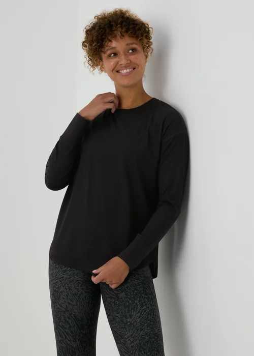 Souluxe Black Long Sleeve T-Shirt - S Image 1