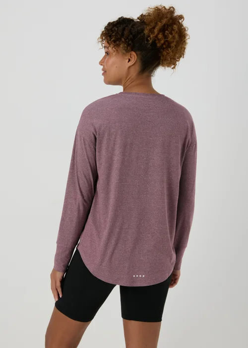 Souluxe Burgundy Long Sleeve T-Shirt - S Image 2
