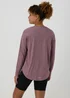 Souluxe Burgundy Long Sleeve T-Shirt - S Image 2