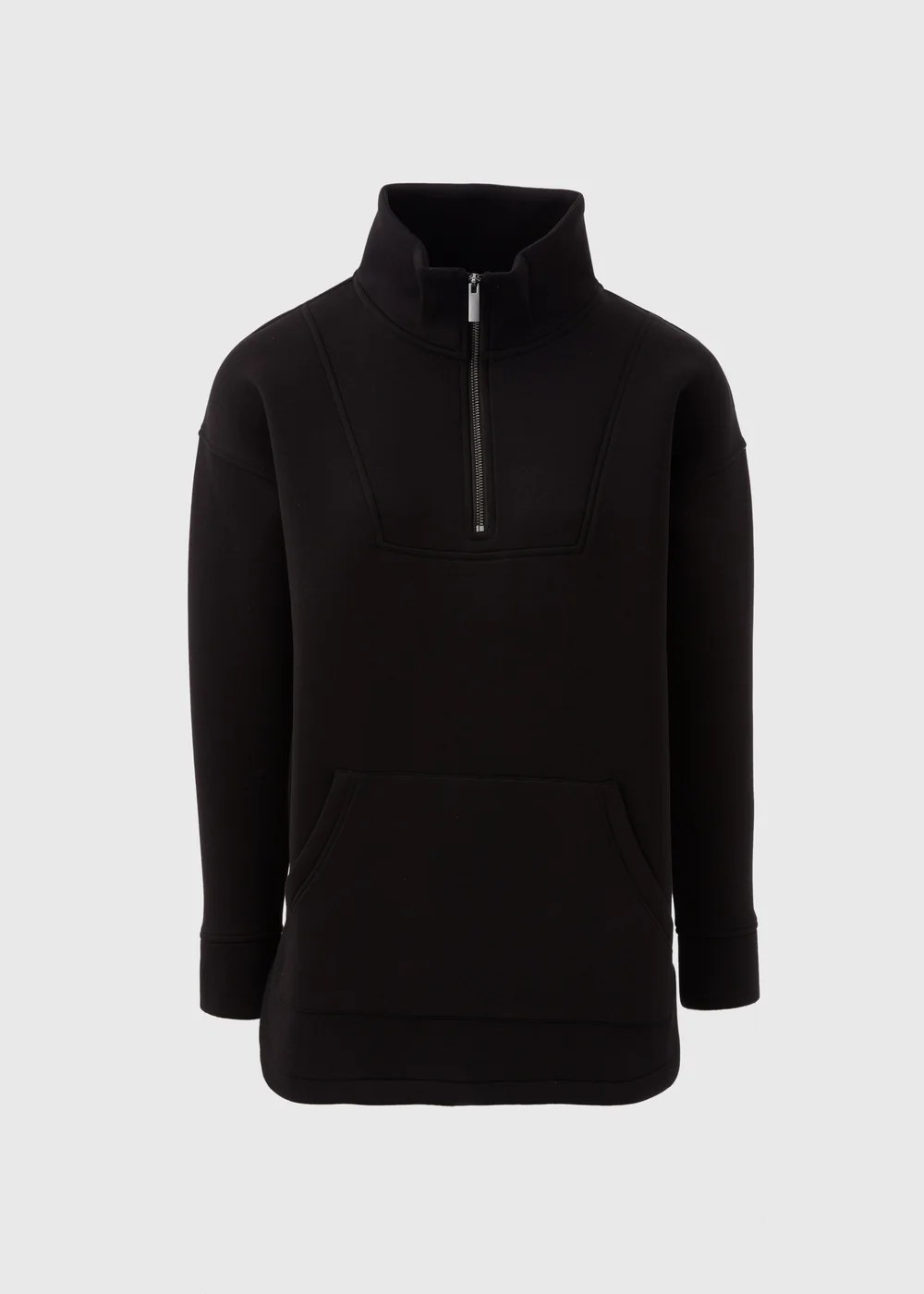Souluxe Black Scuba Half Zip Top - S Image 5