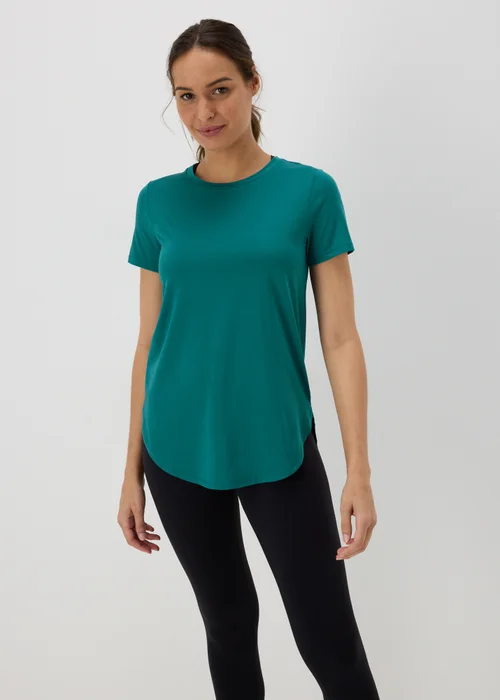 Souluxe Turquoise Longline T-Shirt - S Image 8