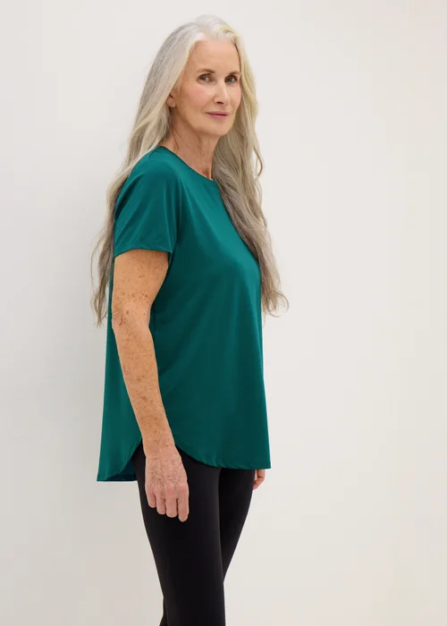 Souluxe Turquoise Longline T-Shirt - S Image 1
