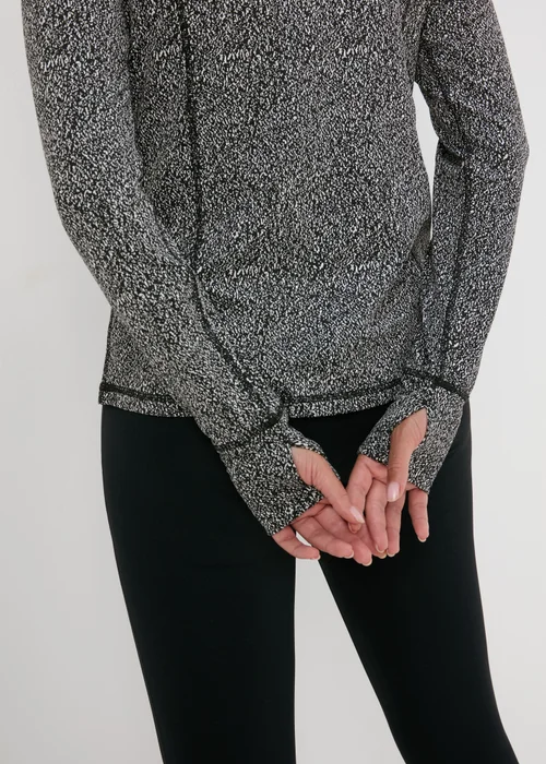 Souluxe Black Half Zip Top - S Image 3