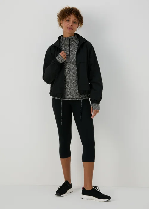 Souluxe Black Half Zip Top - S Image 4
