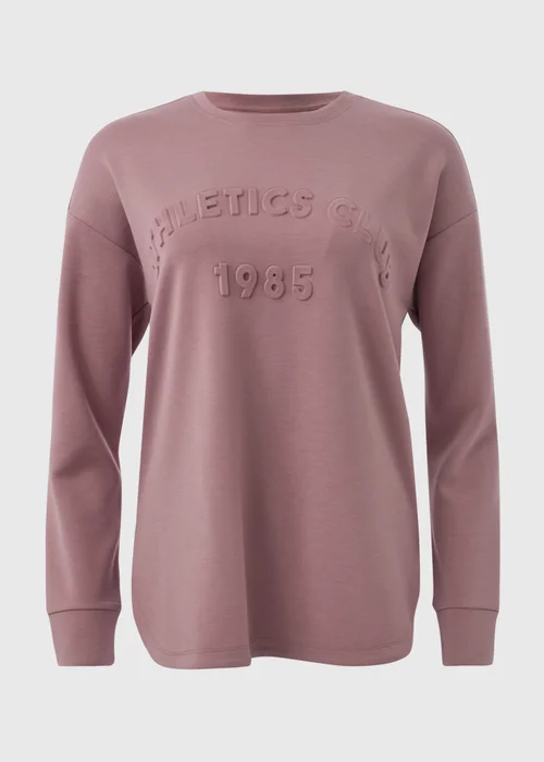 Souluxe Purple Slogan Sweatshirt - S Image 5