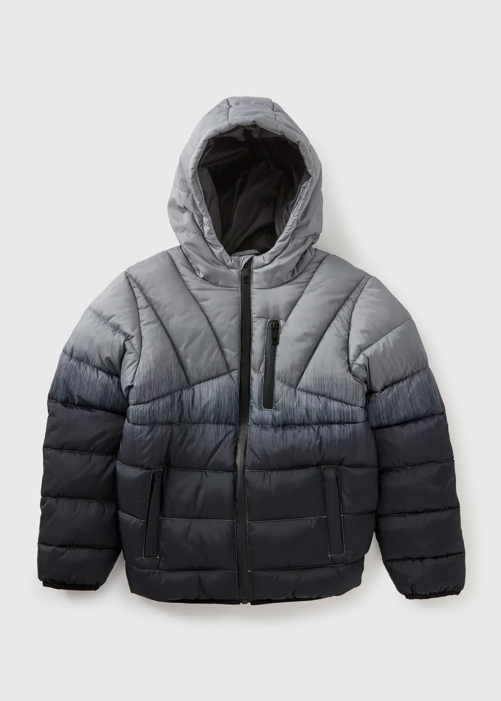 Boys Grey Ombre Padded Jacket (7-15yrs) - 7 Yrs Image 1