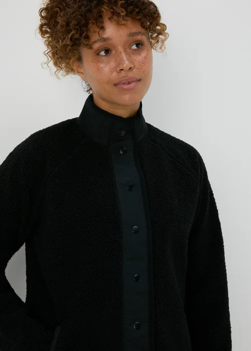 Souluxe Black Fleece Jacket - S Image 3