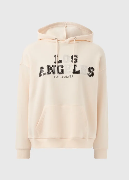 Cream Sequin LA Hoodie - S Image 4