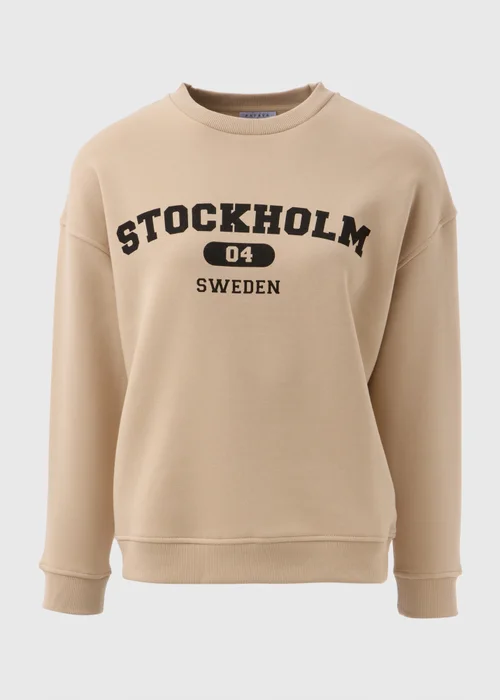 Beige Stockholm Sweatshirt - Small Image 4