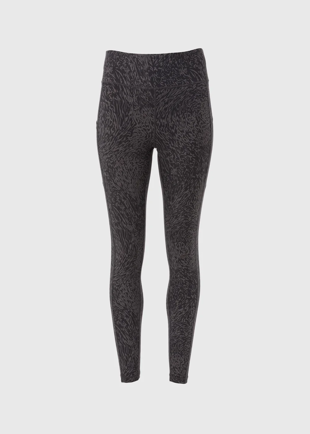 Souluxe Black Tonal Print Leggings - 8 Image 3