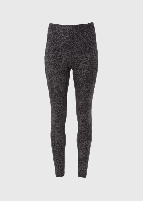 Souluxe Black Tonal Print Leggings - 8 Image 3