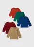 Boys 5 Pack Multicolour T-Shirts (1-7Yrs) - 1-1.5 Yrs Image 1