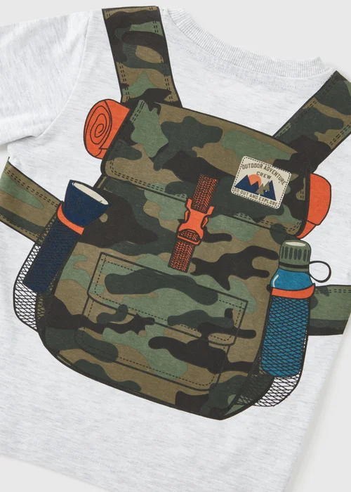 Boys Grey Backpack T-Shirt (1-7yrs) - 1-1.5 Yrs Image 2