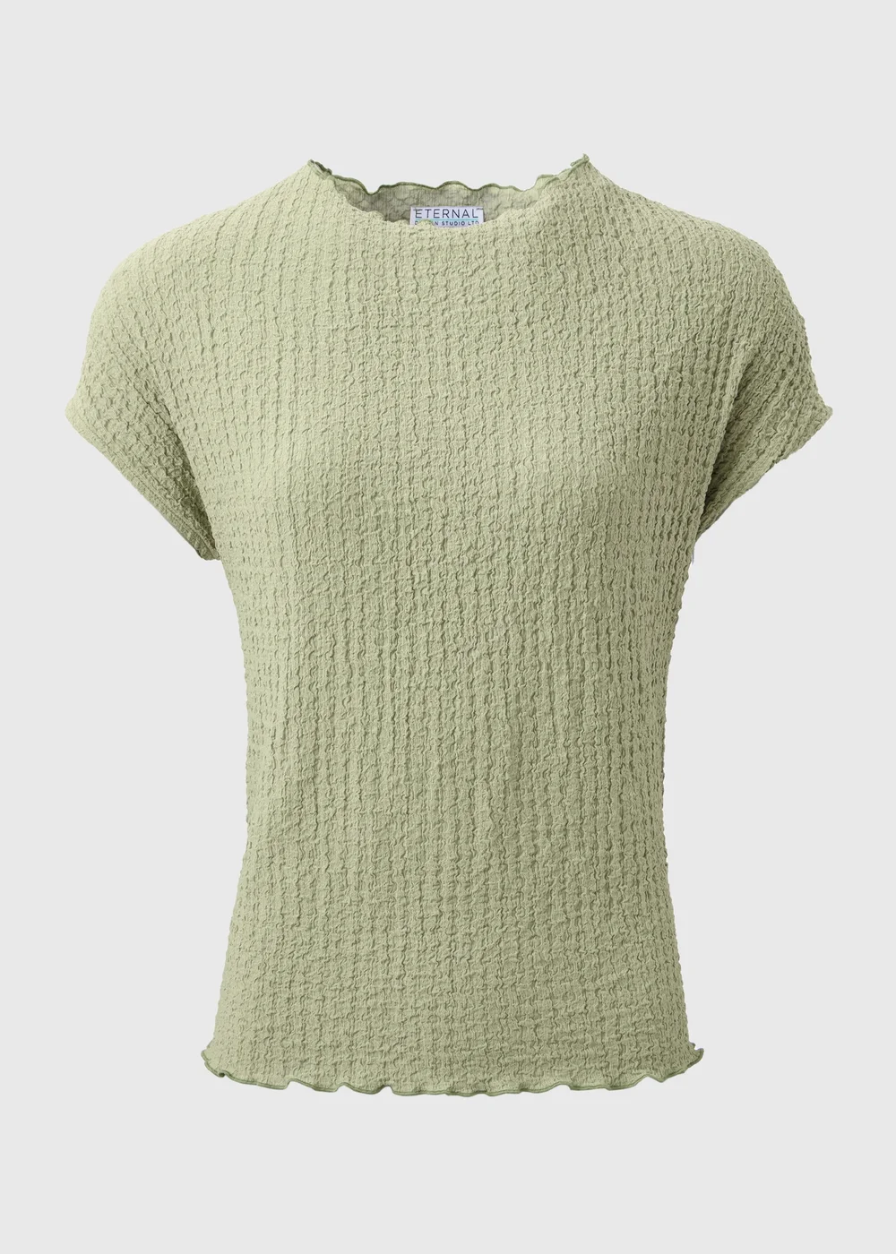 Green Textured T-Shirt - Size 8 Image 5