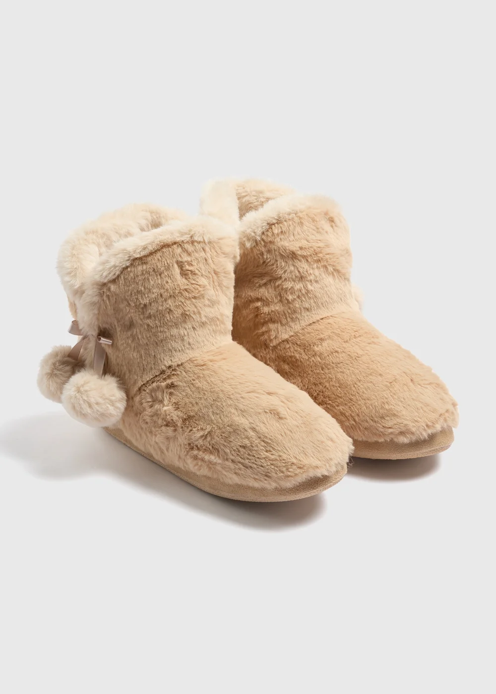Mink Fur Slipper Boots - Small Image 1