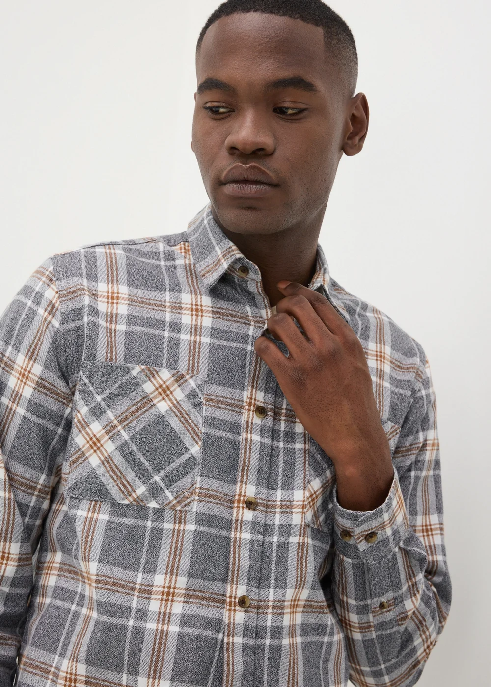 Grey Grindle Check Shirt - S Image 2