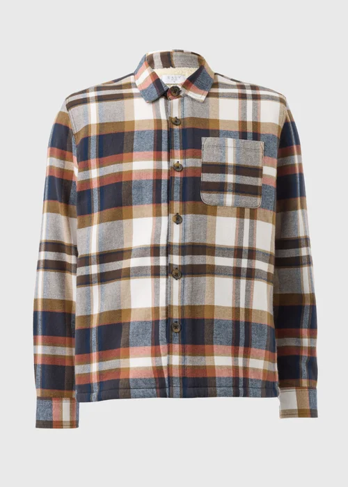 Multicolour Check Borg Lined Shacket - S Image 4