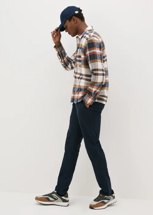 Multicolour Check Borg Lined Shacket - S Image 3