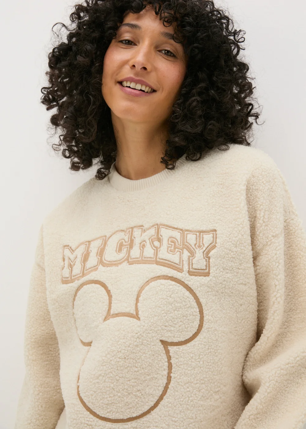 White Borg Mickey Sweatshirt - S Image 3