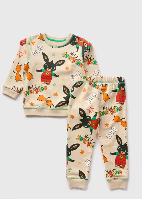 NSPCC Bing Kids Sweatshirt & Jogging Bottoms Set (1-5yrs) - 1 half year to 2 Image 1