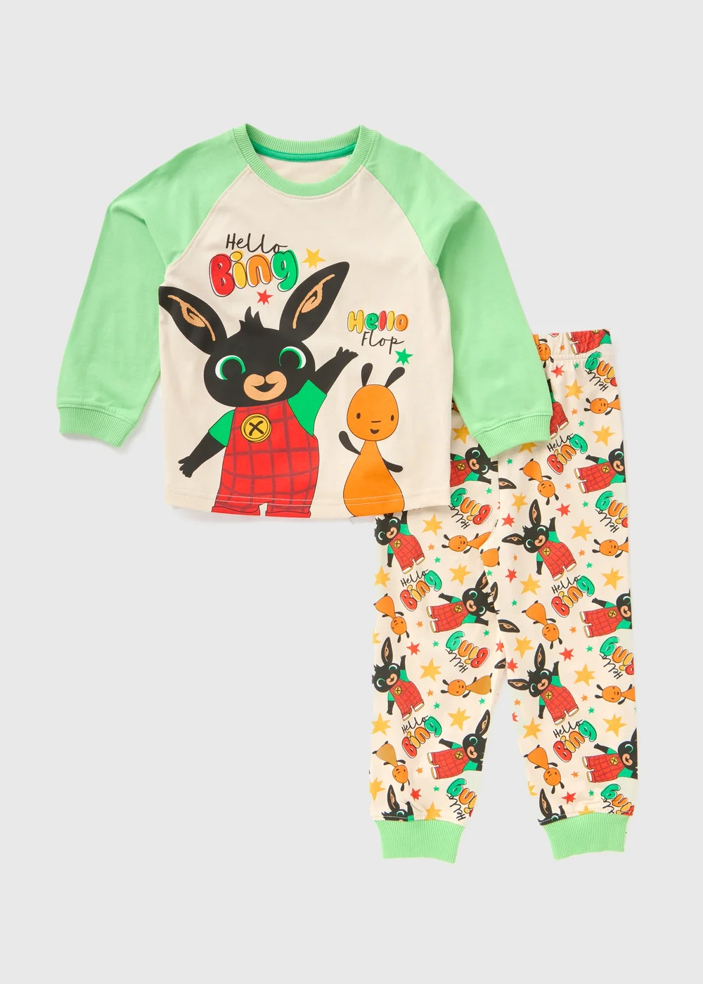 NSPCC Bing Kids Cream Top & Bottoms Pyjama Set (1-5yrs) - 1 to 1 half years Image 1