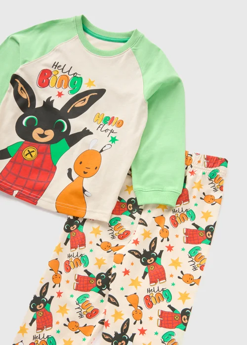 NSPCC Bing Kids Cream Top & Bottoms Pyjama Set (1-5yrs) - 1 to 1 half years Image 2