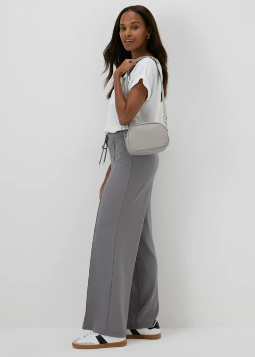 Grey PU Camera Bag - One Size Image 2