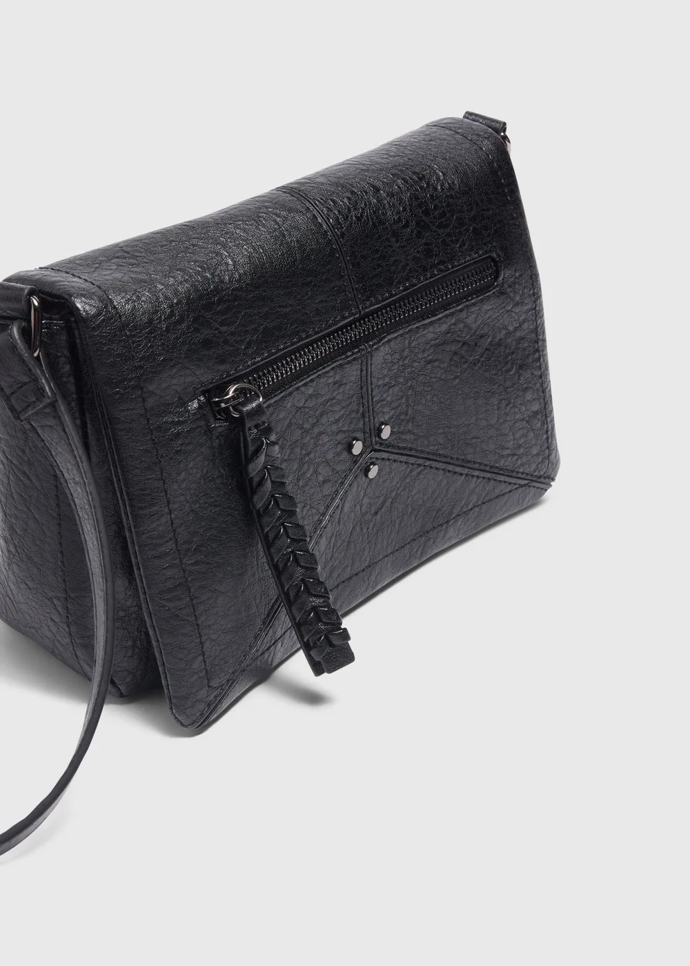 Black Cross Body Bag - One Size Image 4