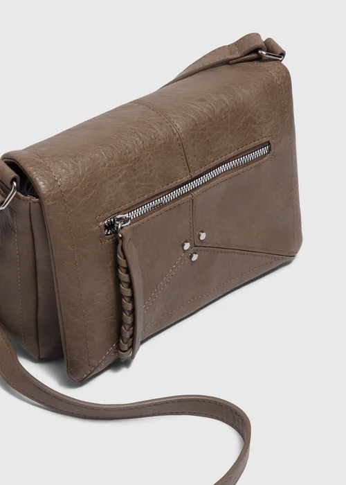Brown Cross Body Bag - One Size Image 4