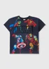 Marvel Boys Navy Rainbow T-Shirt (4-12yrs) - Age 4 Years Image 1