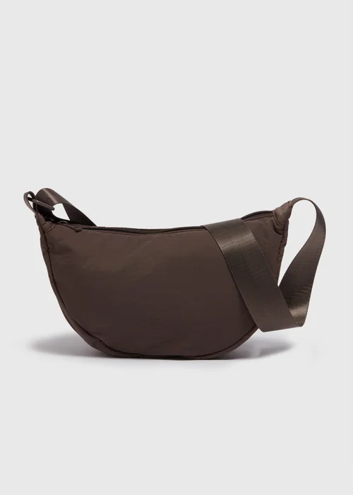 Brown Nylon Moon Bag - One Size Image 3