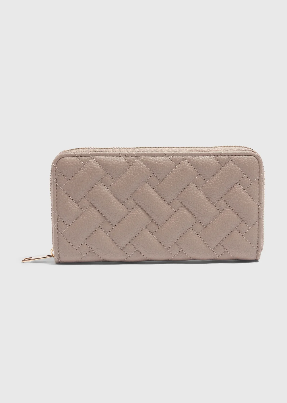 Taupe Quilted Purse - One Size Image 1