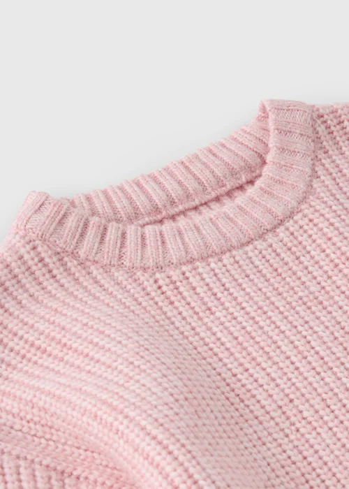 Girls Pink Knitted Jumper (1-7yrs) - 1-1.5 Yrs Image 2