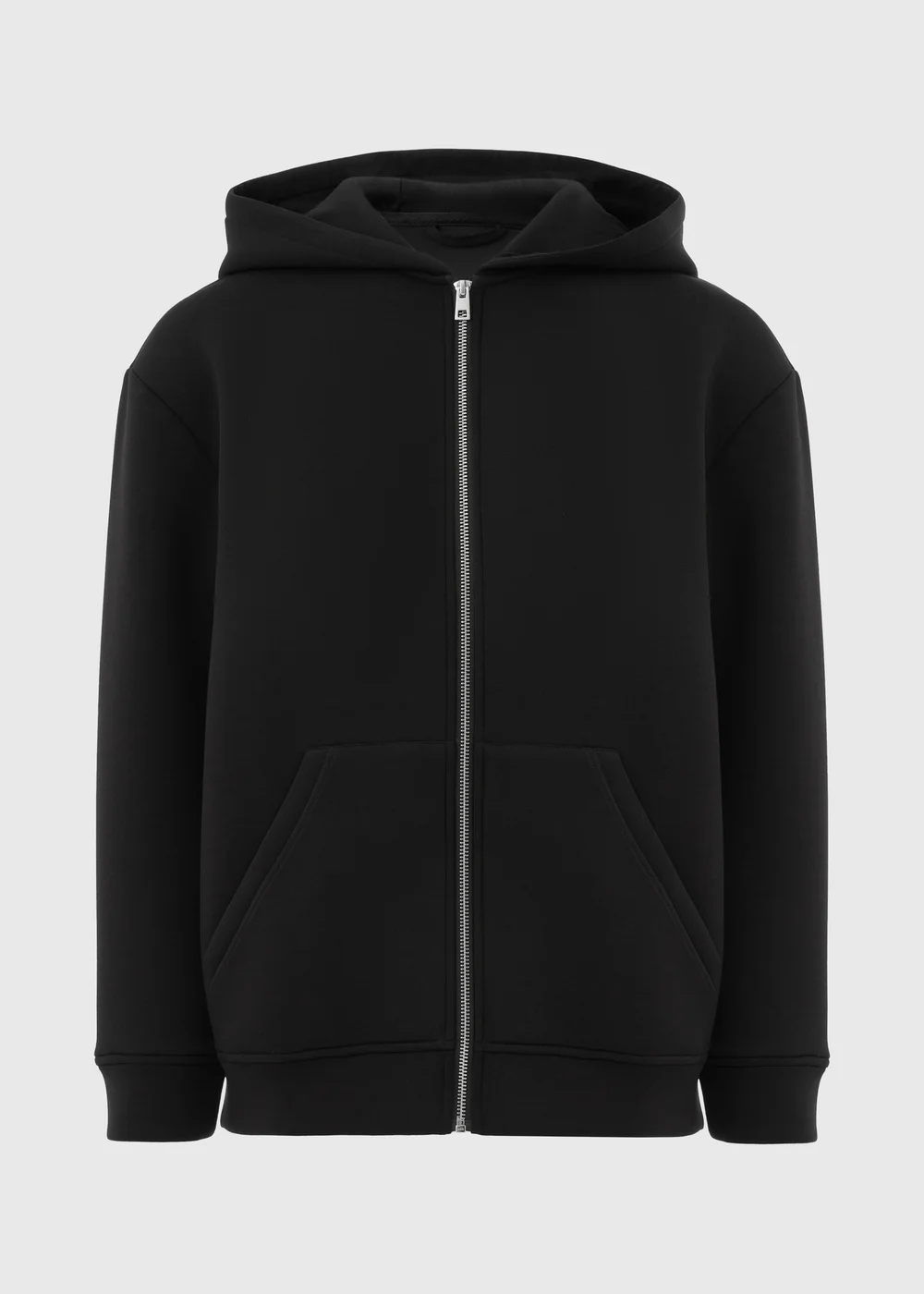 Souluxe Black Scuba Hooded Zip Jacket - S Image 4
