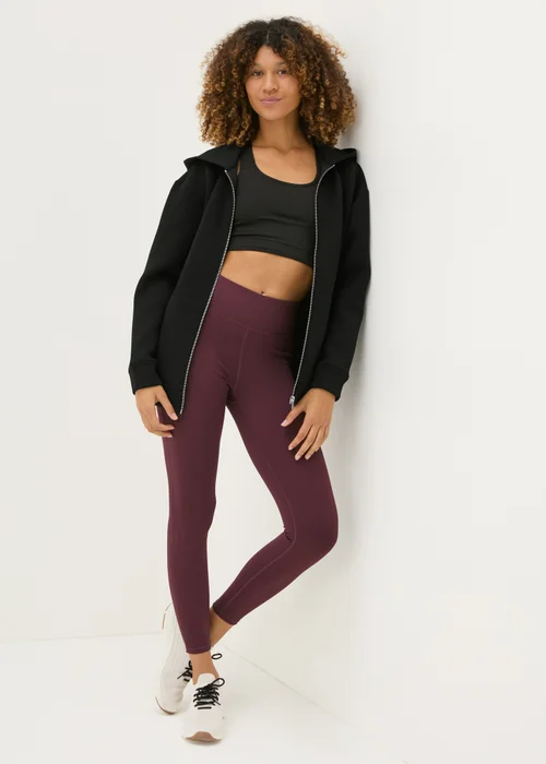 Souluxe Black Scuba Hooded Zip Jacket - S Image 3