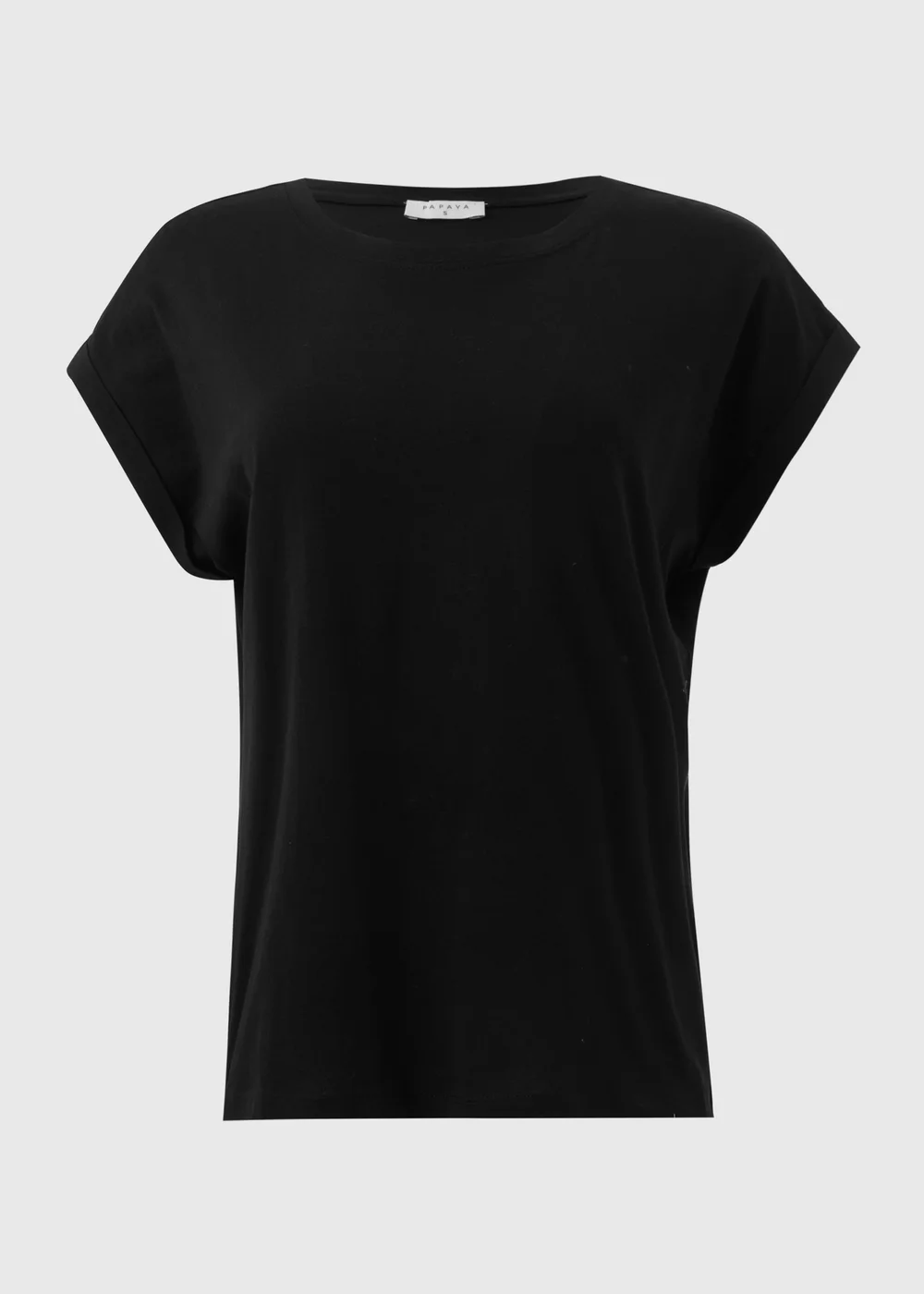 Black Plain T-Shirt - S Image 5