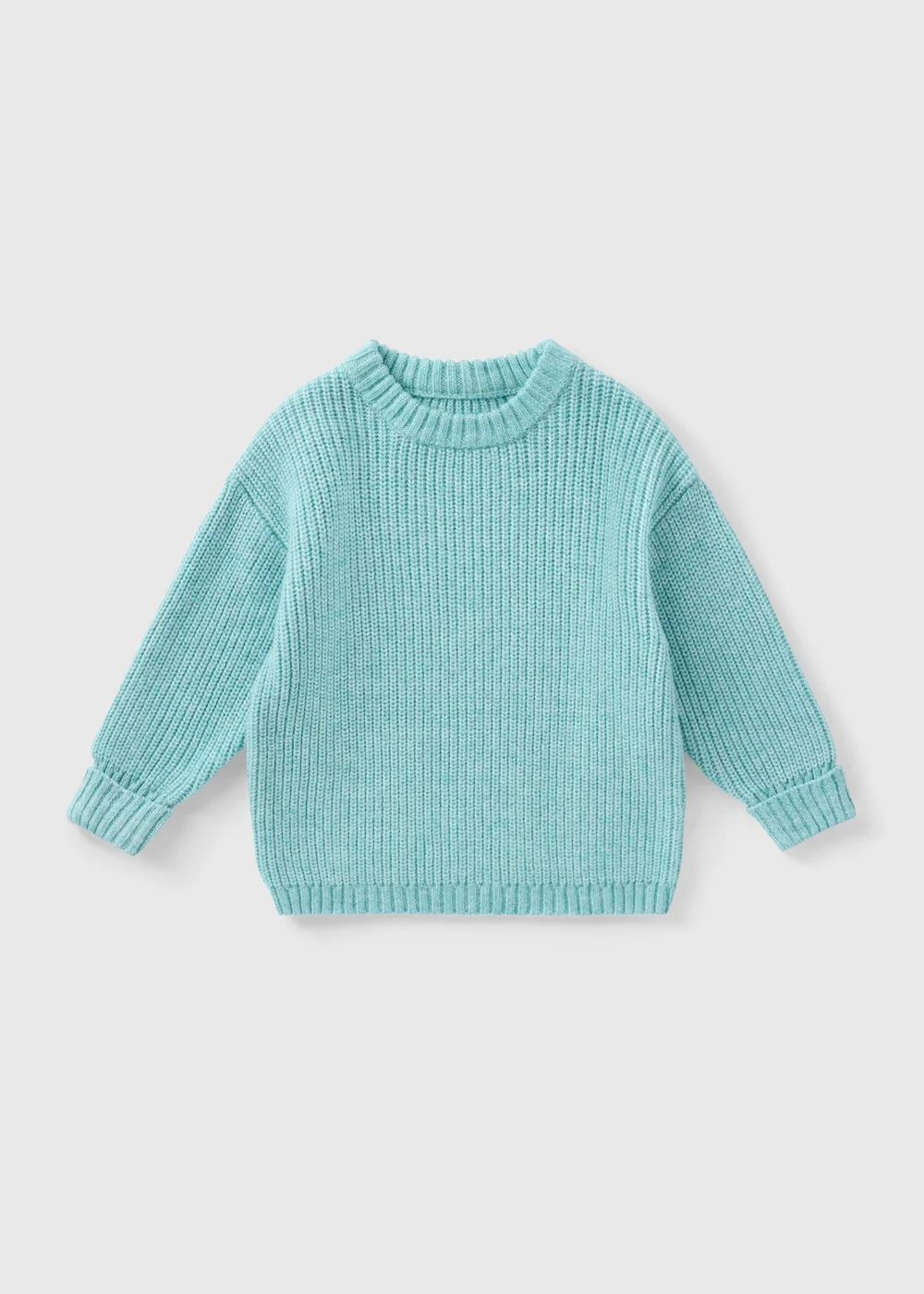 Girls Blue Knitted Jumper (1-7yrs) - 1-1.5 Yrs Image 1