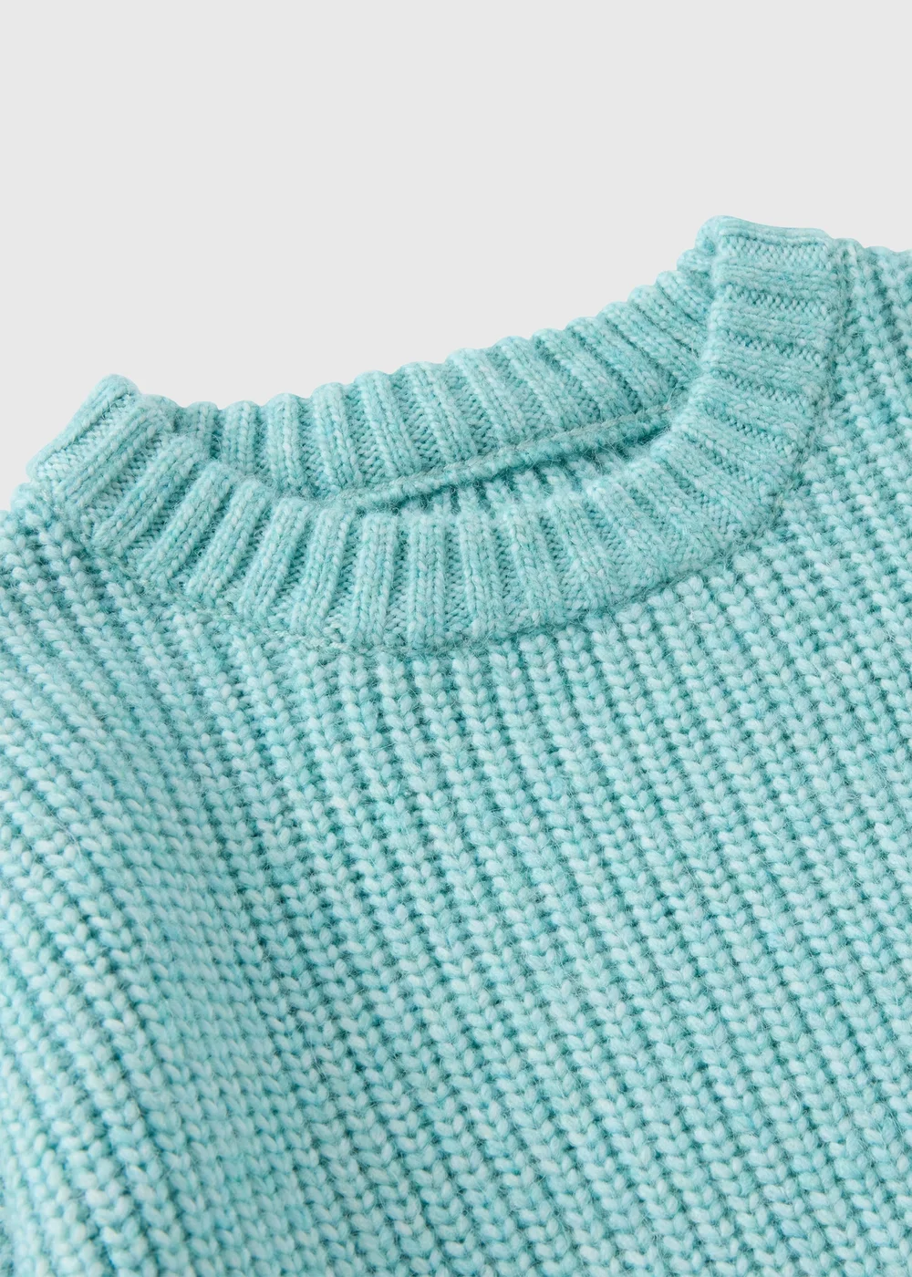 Girls Blue Knitted Jumper (1-7yrs) - 1-1.5 Yrs Image 2