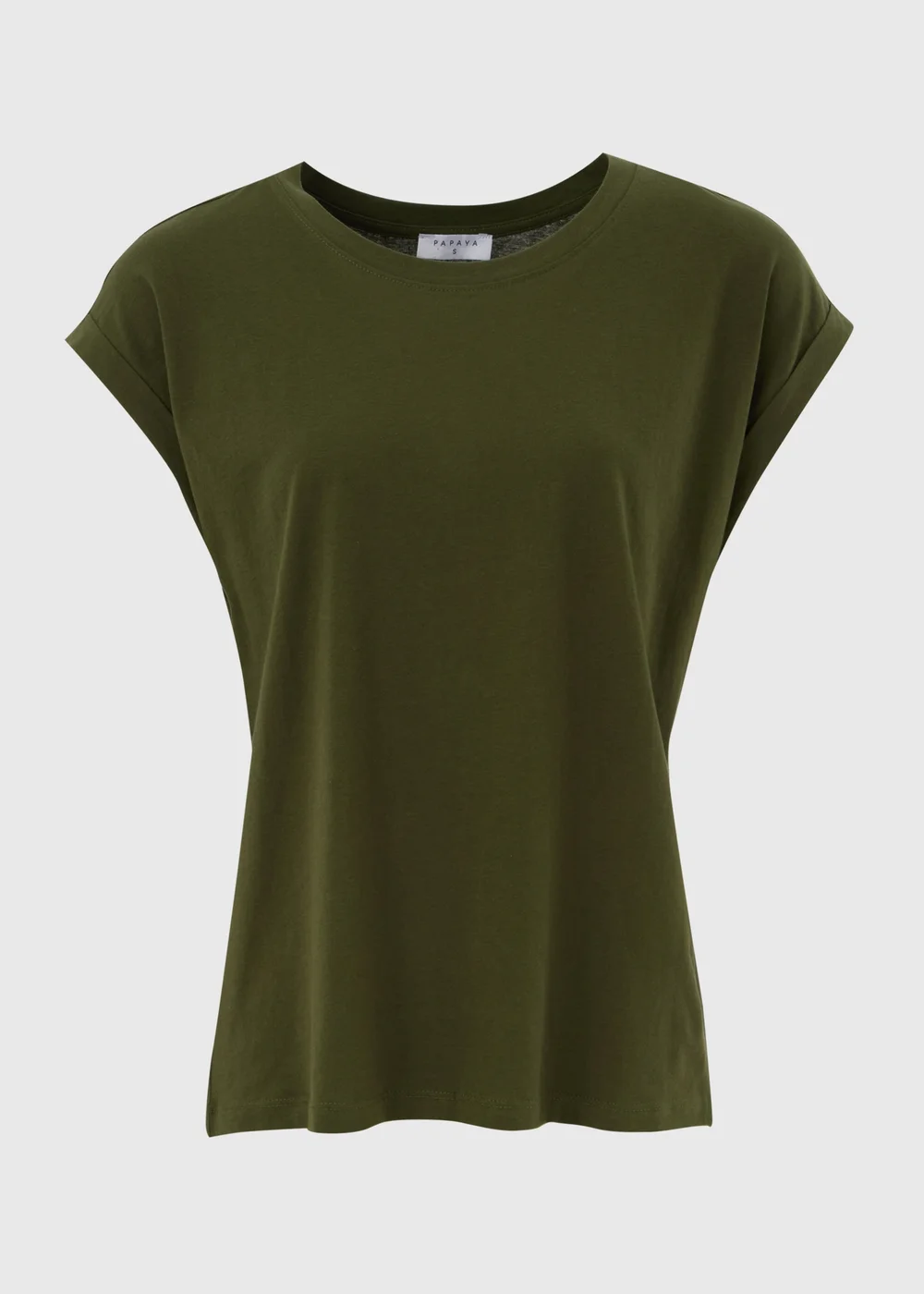 Khaki Plain T-Shirt - S Image 5