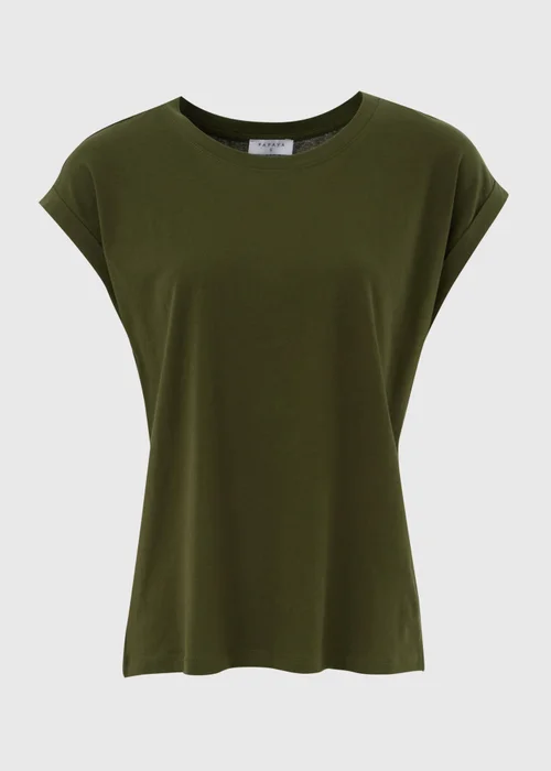 Khaki Plain T-Shirt - S Image 5
