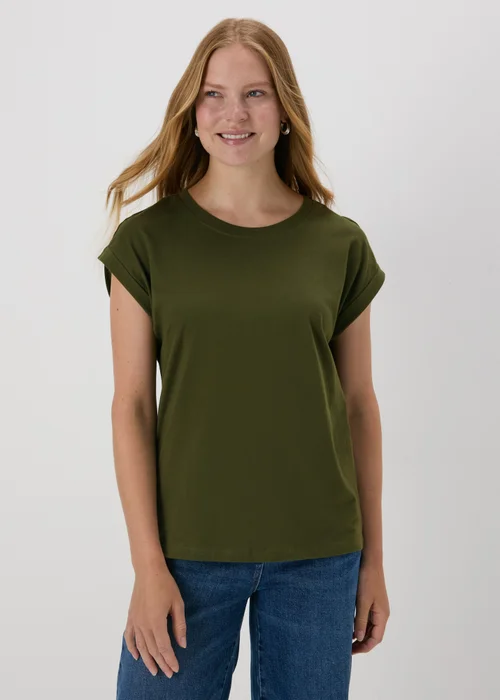 Khaki Plain T-Shirt - S Image 1