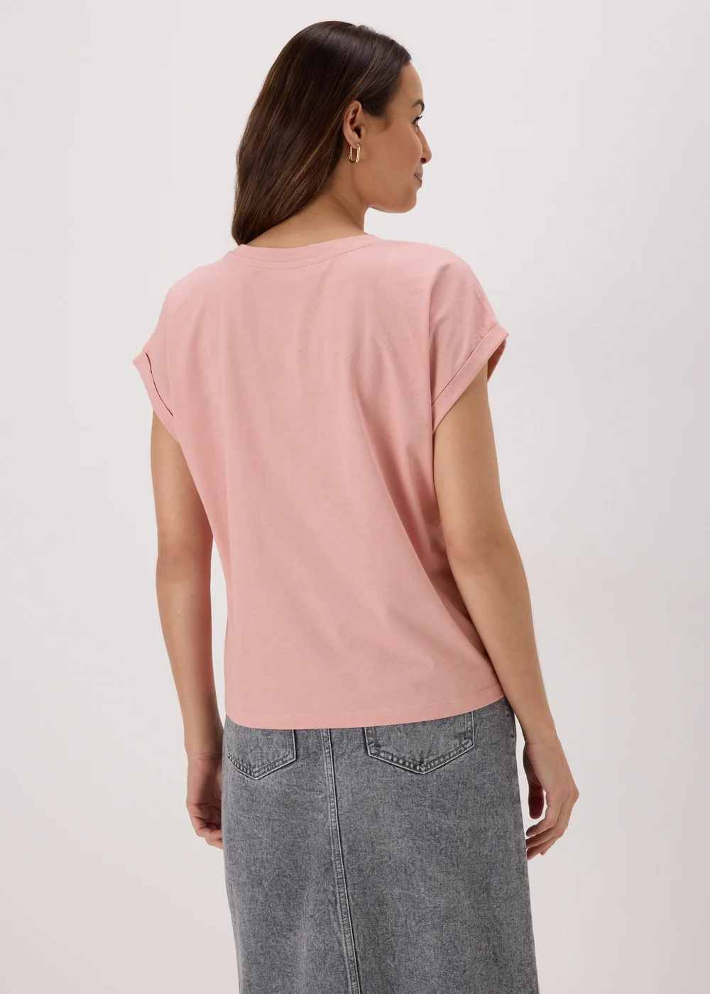 Pink Plain T Shirt - S Image 2