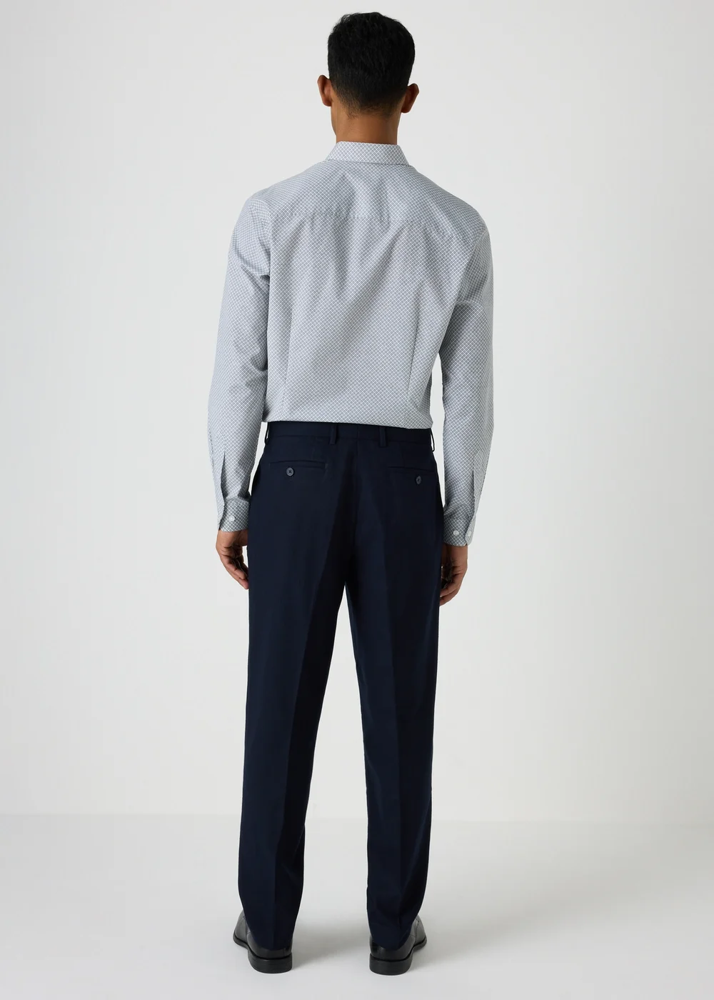 Taylor & Wright Navy Front Pleat Trousers - 30 Waist 29 Leg Image 2
