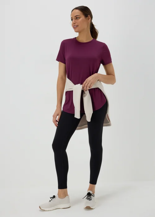 Souluxe Burgundy Longline T-Shirt - S Image 4
