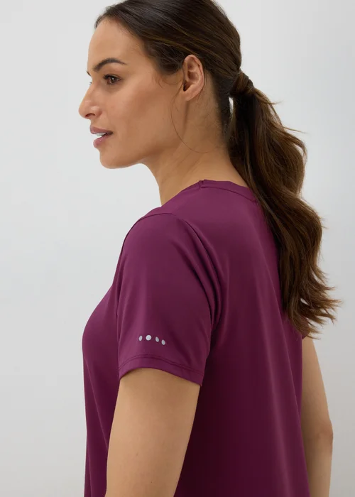 Souluxe Burgundy Longline T-Shirt - S Image 3
