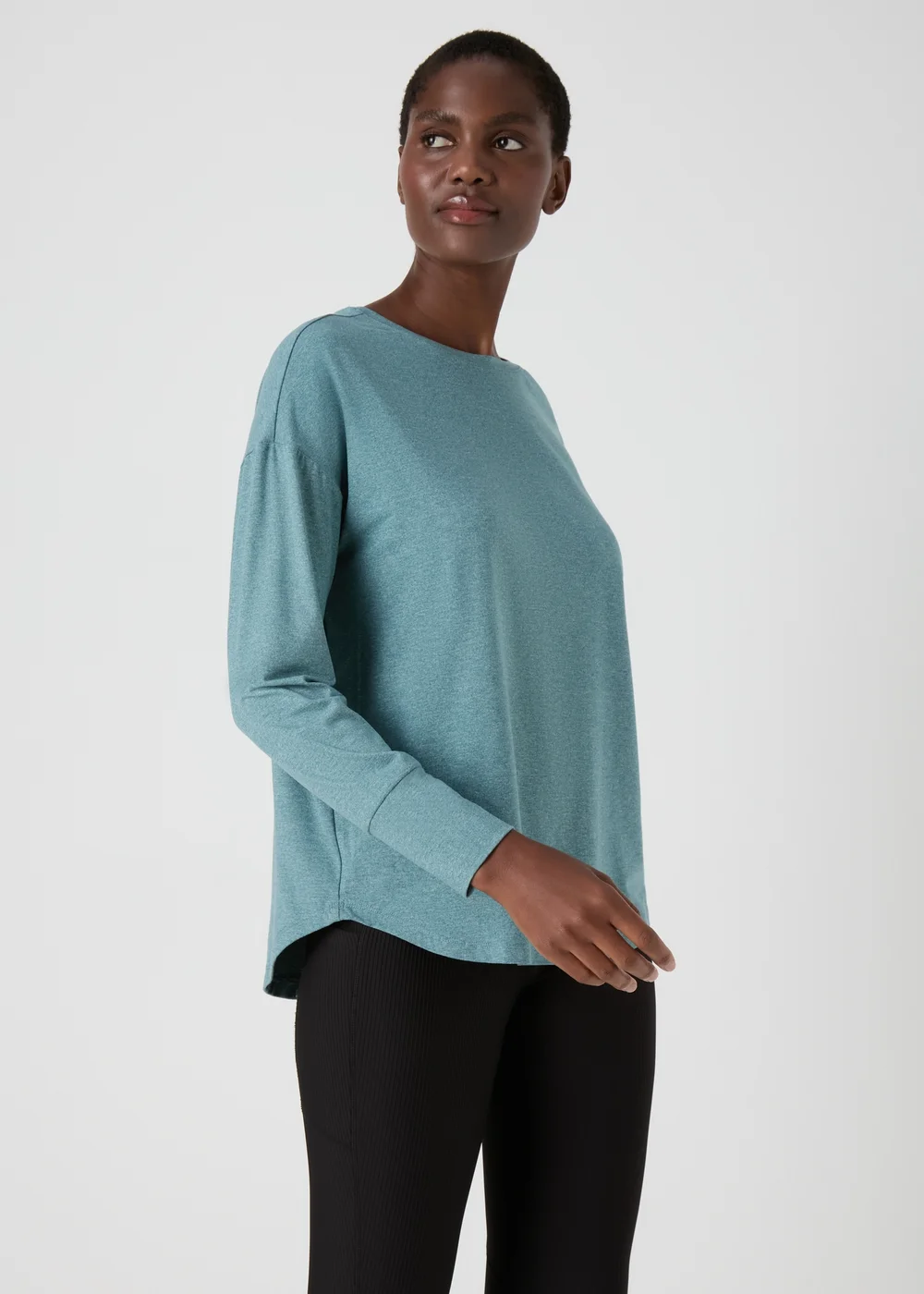 Souluxe Turquoise Long Sleeve Top - S Image 1