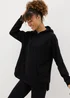 Souluxe Black Longline Hoodie - Small Image 1